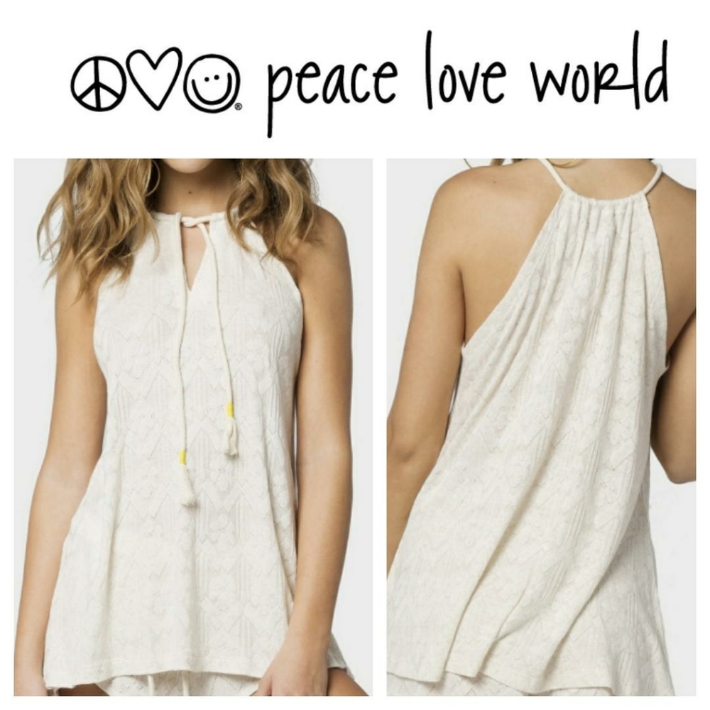 Peace Love World Mila Crochet Top